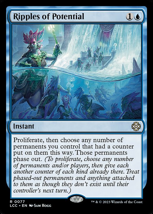 Carta Ondas de potencial — The Lost Caverns of Ixalan Commander · LCC · #77