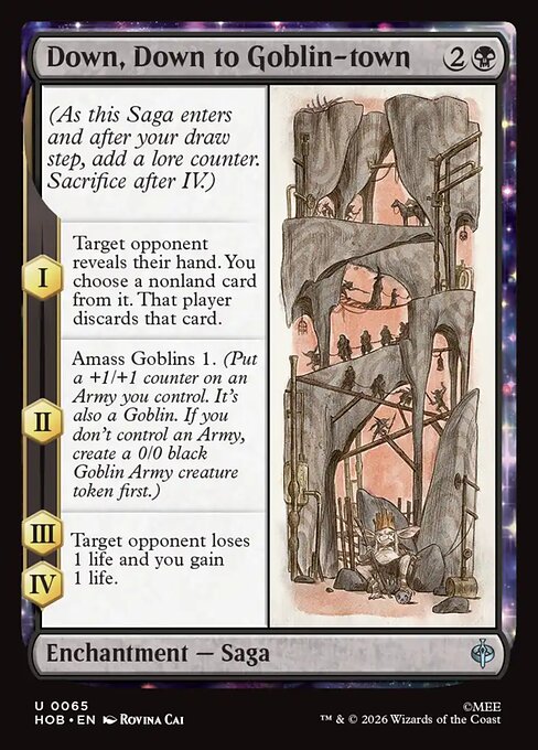 Carta Bajando al pueblo de trasgos — The Hobbit · HOB · #65