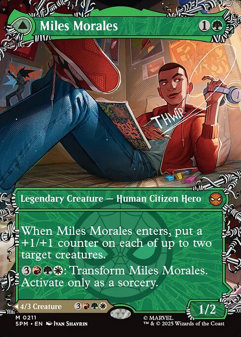 Miles Morales // Ultimate Spider-Man (cara frontal)
