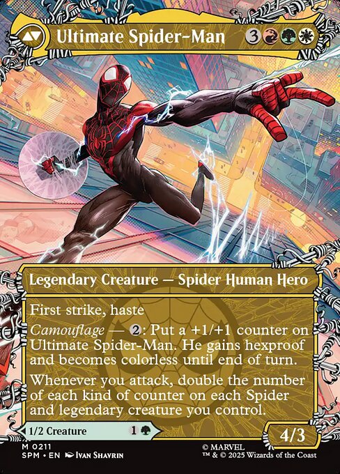 Miles Morales // Ultimate Spider-Man (cara trasera)