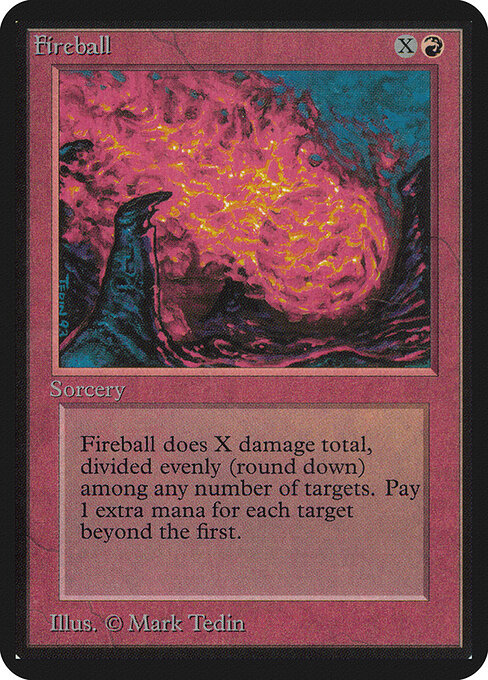 Carta Bola de Fuego — Limited Edition Alpha · LEA · #149