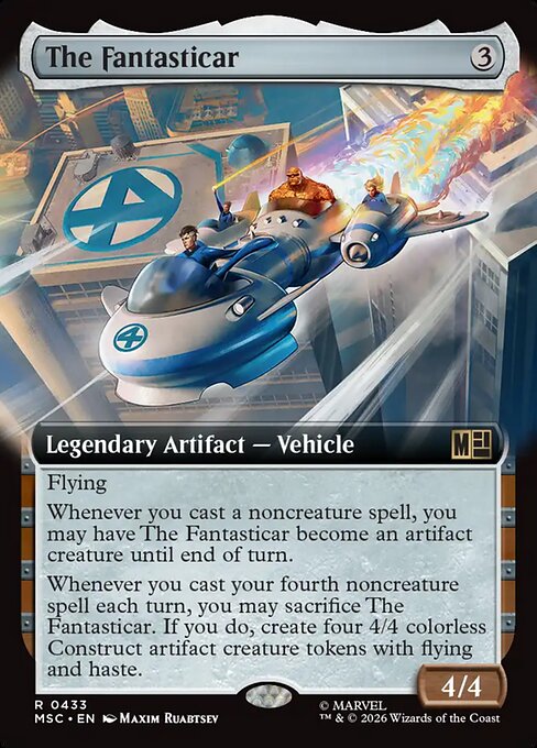 Carta El Fantasticar — Marvel Super Heroes Commander · MSC · #433