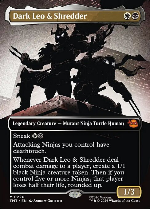 Leo oscuro y Shredder — Teenage Mutant Ninja Turtles