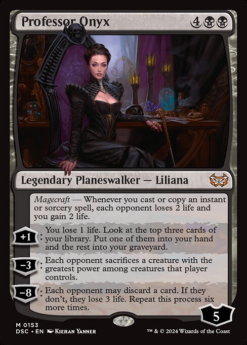 Profesora Ónix — Duskmourn: House of Horror Commander