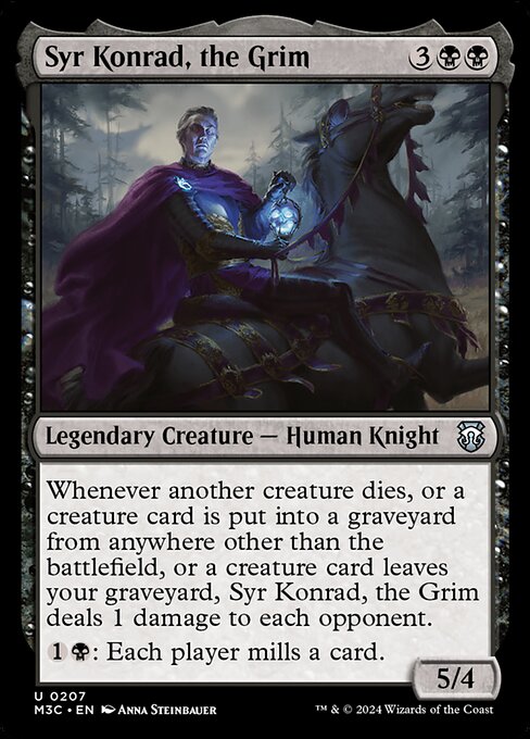 Carta Syr Konrad, el Tétrico — Modern Horizons 3 Commander · M3C · #207