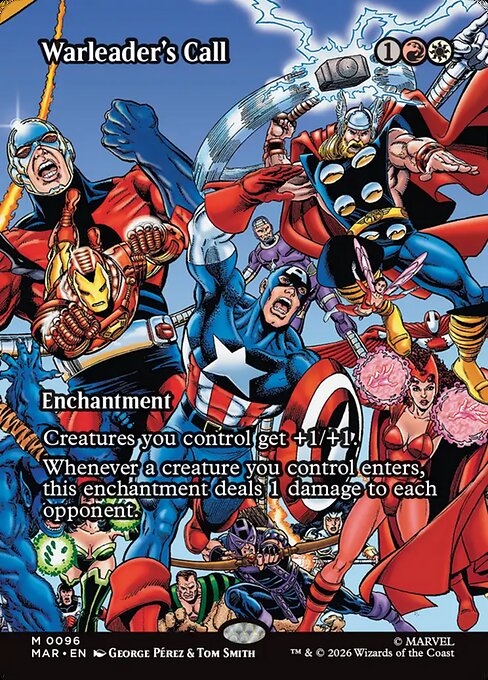 Carta Llamada de la líder de guerra — Marvel Universe · MAR · #96