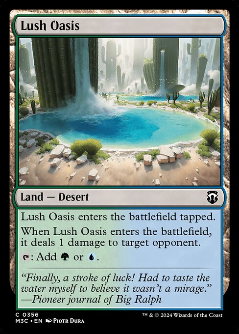 Carta Oasis exuberante — Modern Horizons 3 Commander · M3C · #356