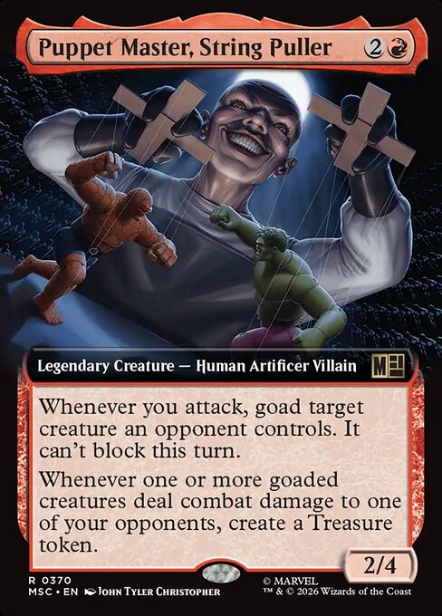 Carta Amo de las Marionetas, manipulador — Marvel Super Heroes Commander · MSC · #370