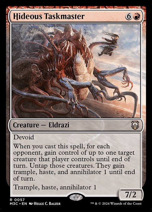 Carta Hideous Taskmaster — Modern Horizons 3 Commander · M3C · #57