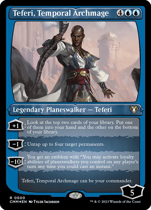 Carta Teferi, archimago temporal — Commander Masters · CMM · #500