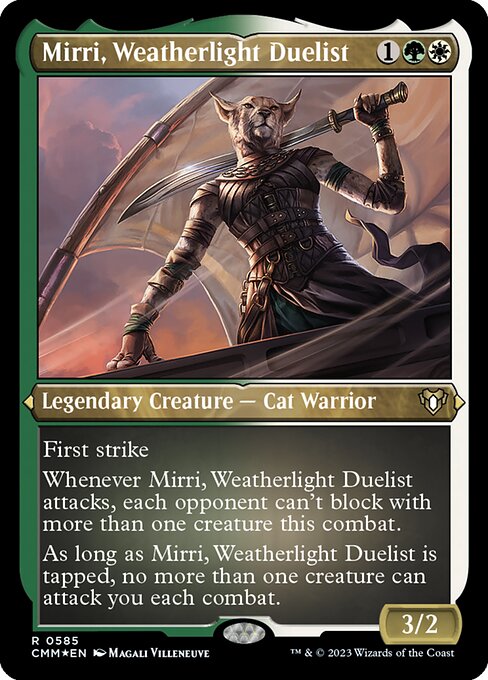 Carta Mirri, duelista del Vientoligero — Commander Masters · CMM · #585