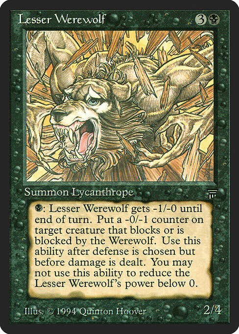 Carta Lesser Werewolf — Legends · LEG · #110