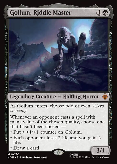 Gollum, as de los acertijos — The Hobbit