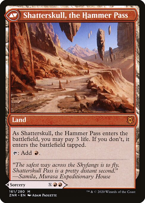 Shatterskull Smashing // Shatterskull, the Hammer Pass (cara trasera)