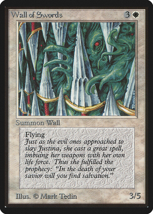 Muro de espadas — Limited Edition Beta