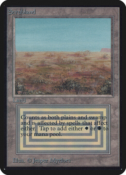 Carta Scrubland — Limited Edition Alpha · LEA · #281