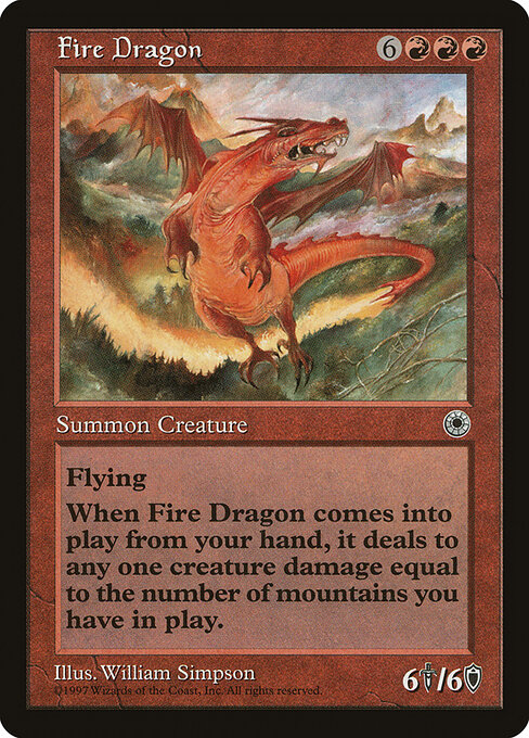 Carta Fire Dragon — Portal · POR · #125