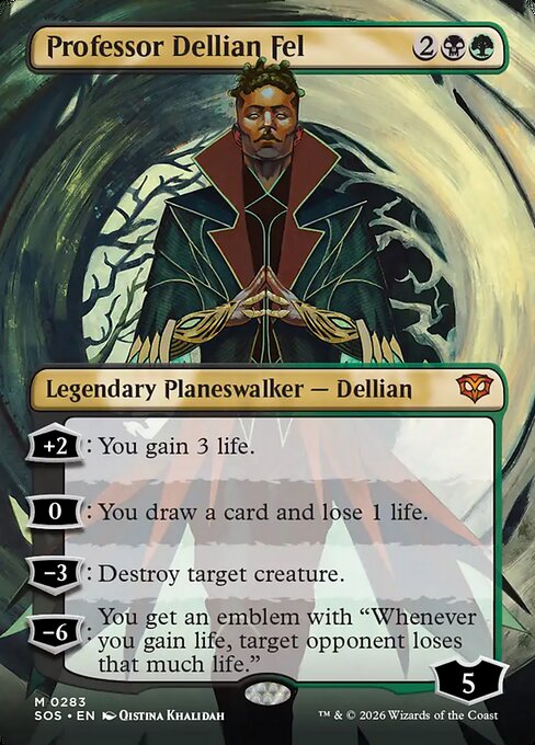 Carta Profesor Dellian Fel — Secrets of Strixhaven · SOS · #283