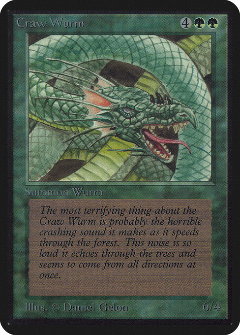 Carta Sierpe Dragón — Limited Edition Alpha · LEA · #190