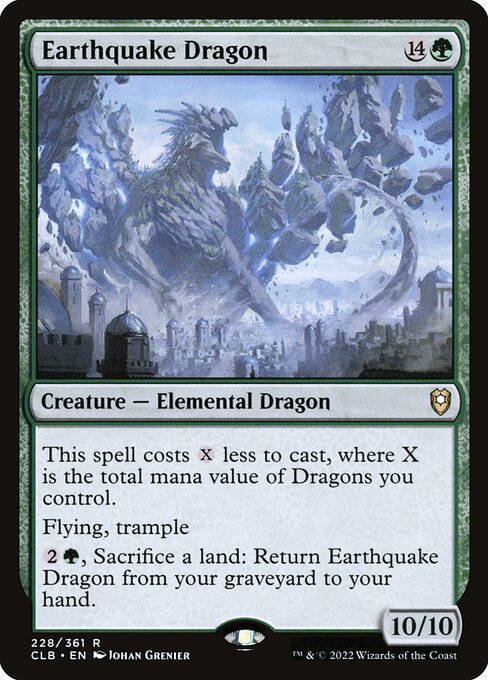 Dragón sísmico — Commander Legends: Battle for Baldur's Gate