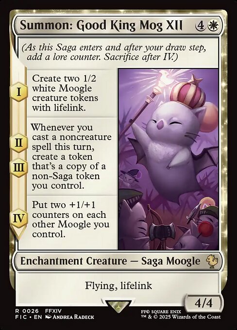 Carta Invocación: gran rey Mogurio XII — Final Fantasy Commander · FIC · #26