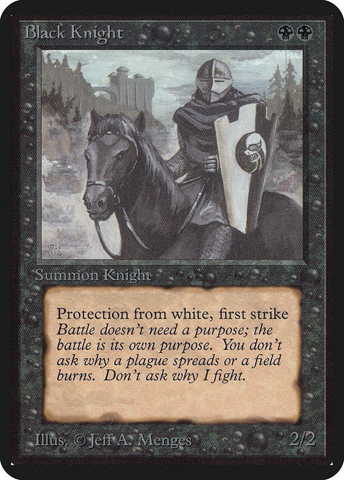 Caballero negro — Limited Edition Alpha