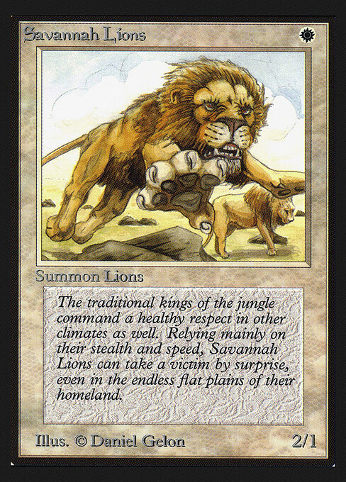 Carta Leones de la sabana — Collectors' Edition · CED · #39