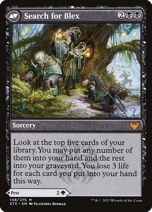 Blex, Vexing Pest // Search for Blex (cara trasera)