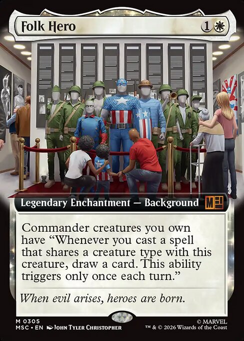 Carta Héroe del pueblo — Marvel Super Heroes Commander · MSC · #305