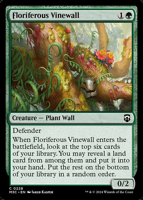 Carta Muro de enredaderas florífero — Modern Horizons 3 Commander · M3C · #228