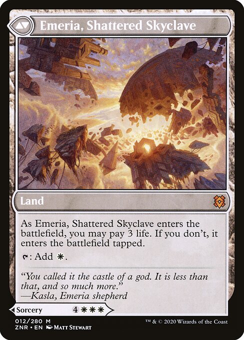 Emeria's Call // Emeria, Shattered Skyclave (cara trasera)
