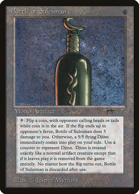 Carta Botella de Suleimán — Arabian Nights · ARN · #58