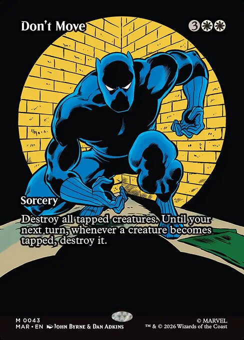 Carta No te muevas — Marvel Universe · MAR · #43