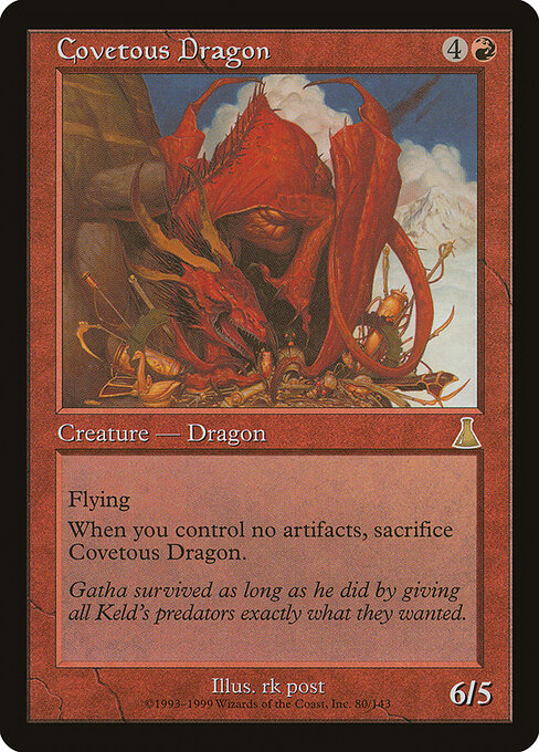 Carta Dragón codicioso — Urza's Destiny · UDS · #80