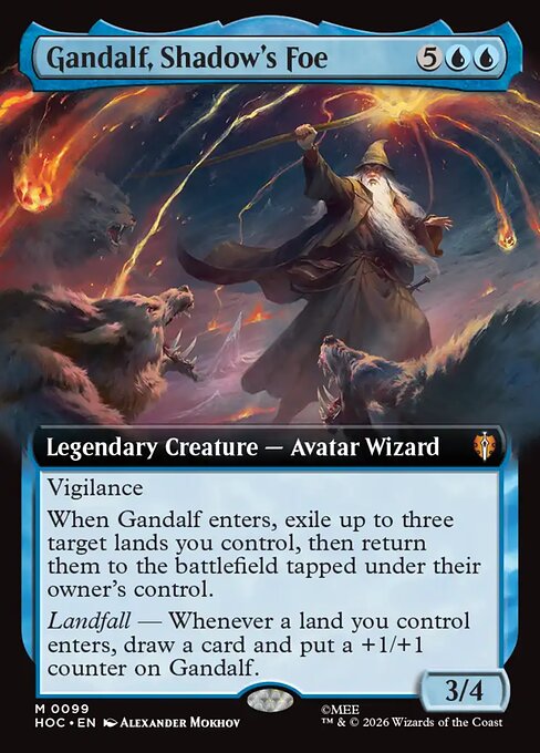 Carta Gandalf, Shadow's Foe — The Hobbit Eternal · HOC · #99