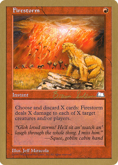 Tormenta de fuego — World Championship Decks 1998