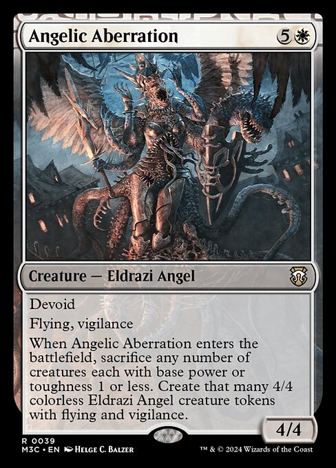 Carta Angelic Aberration — Modern Horizons 3 Commander · M3C · #39