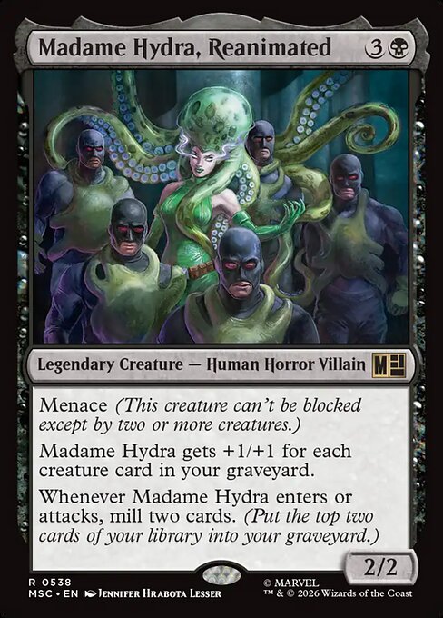 Carta Madame Hydra, reanimada — Marvel Super Heroes Commander · MSC · #538