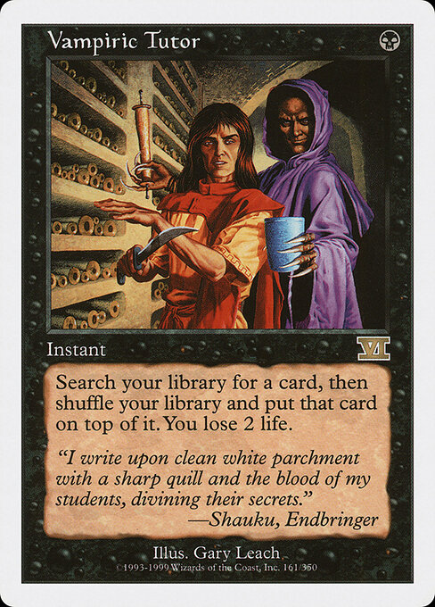 Tutor vampírico — Classic Sixth Edition