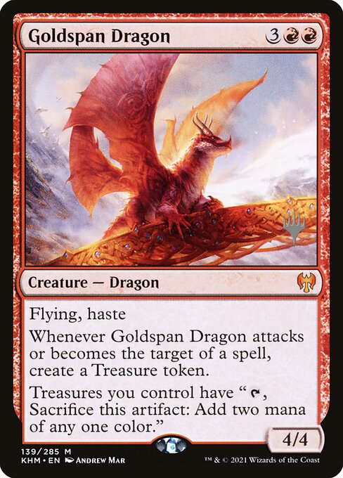 Dragón del puente dorado — Kaldheim Promos