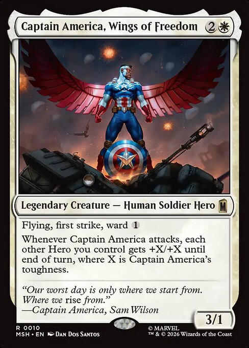 Capitán América, Alas de la Libertad — Marvel Super Heroes