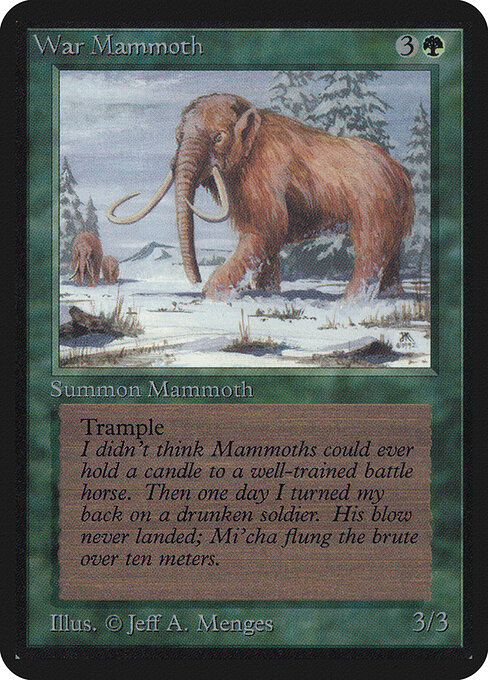 Mamut de Guerra — Limited Edition Alpha