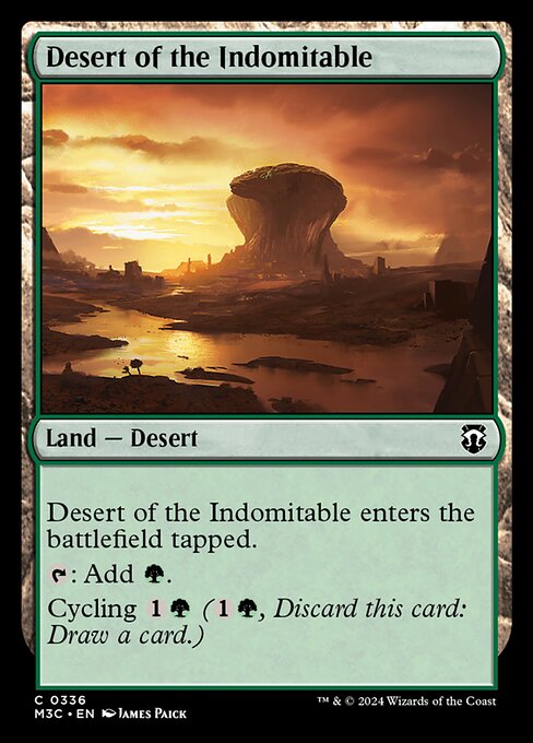 Carta Desierto del Indómito — Modern Horizons 3 Commander · M3C · #336