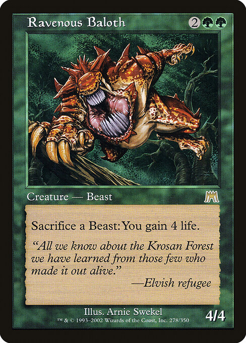 Carta Báloth voraz — Onslaught · ONS · #278