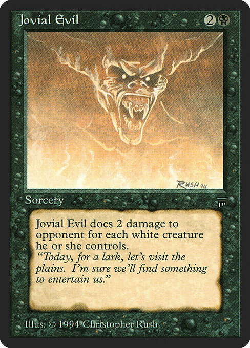 Carta Jovial Evil — Legends · LEG · #109