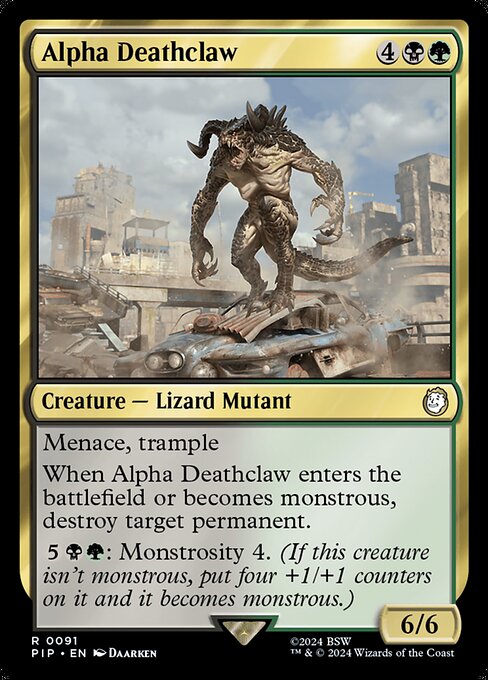 Carta Alpha Deathclaw — Fallout · PIP · #91