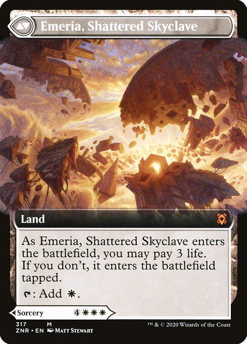 Emeria's Call // Emeria, Shattered Skyclave (cara trasera)