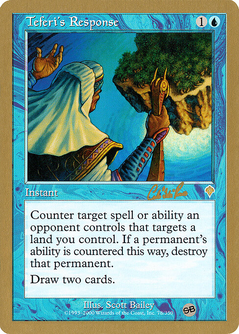 Carta Respuesta de Teferi — World Championship Decks 2002 · WC02 · #cr78sb