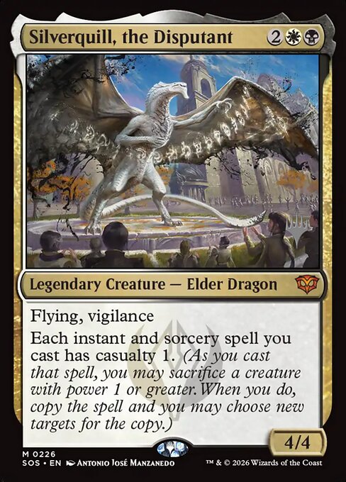 Carta Plumargéntum, el argüidor — Secrets of Strixhaven Promos · PSOS · #226p