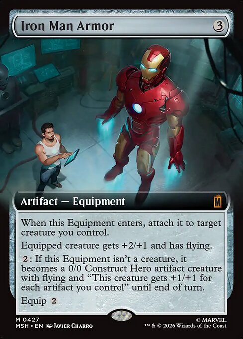 Carta Armadura de Iron Man — Marvel Super Heroes · MSH · #427